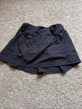 Lululemon Women's Black Active Skort with Built-In Shorts